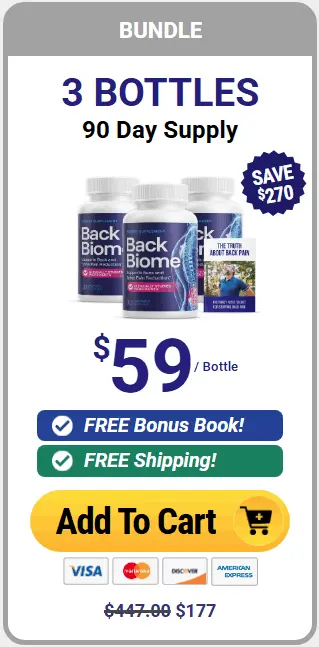 Buy BackBiome 3 Bottle